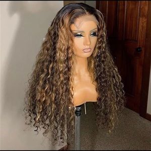 Lace Front Natural Human Hair Honey Blonde Ombré